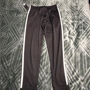 adidas Black Joggers with White Accents